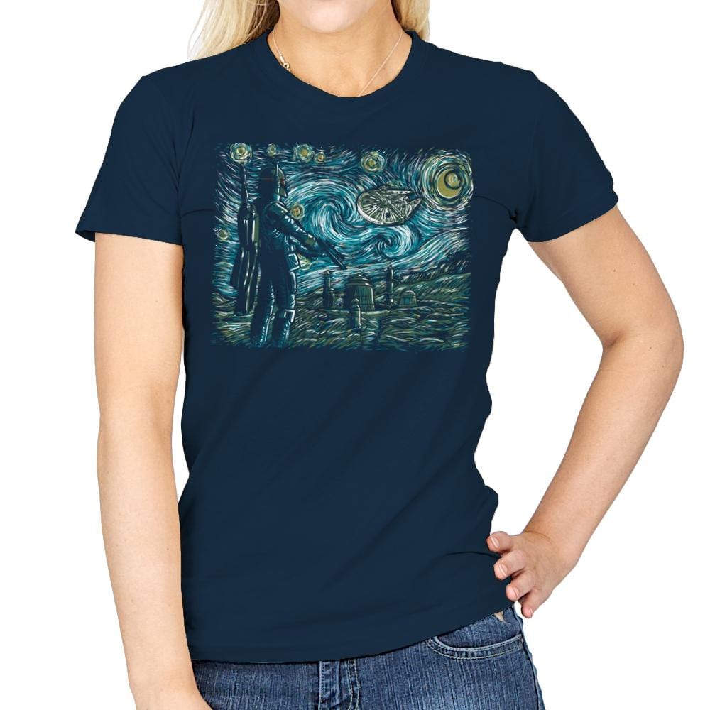 Starry Wars - Best Seller - Womens T-Shirts RIPT Apparel Small / Navy