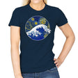 Starry Wave - Womens T-Shirts RIPT Apparel Small / Navy