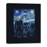 Starry Witcher - Canvas Wraps Canvas Wraps RIPT Apparel 16x20 / Black
