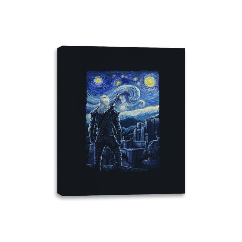 Starry Witcher - Canvas Wraps Canvas Wraps RIPT Apparel 8x10 / Black