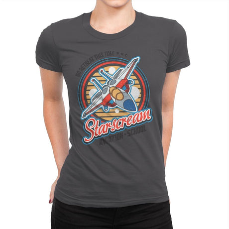 Starscream - Womens Premium T-Shirts RIPT Apparel Small / Heavy Metal