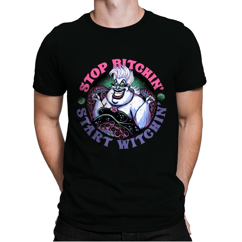 Start Witchin' - Mens Premium T-Shirts RIPT Apparel Small / Black