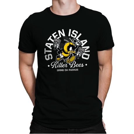 Staten Island Killer Bees - Mens Premium T-Shirts RIPT Apparel Small / Black