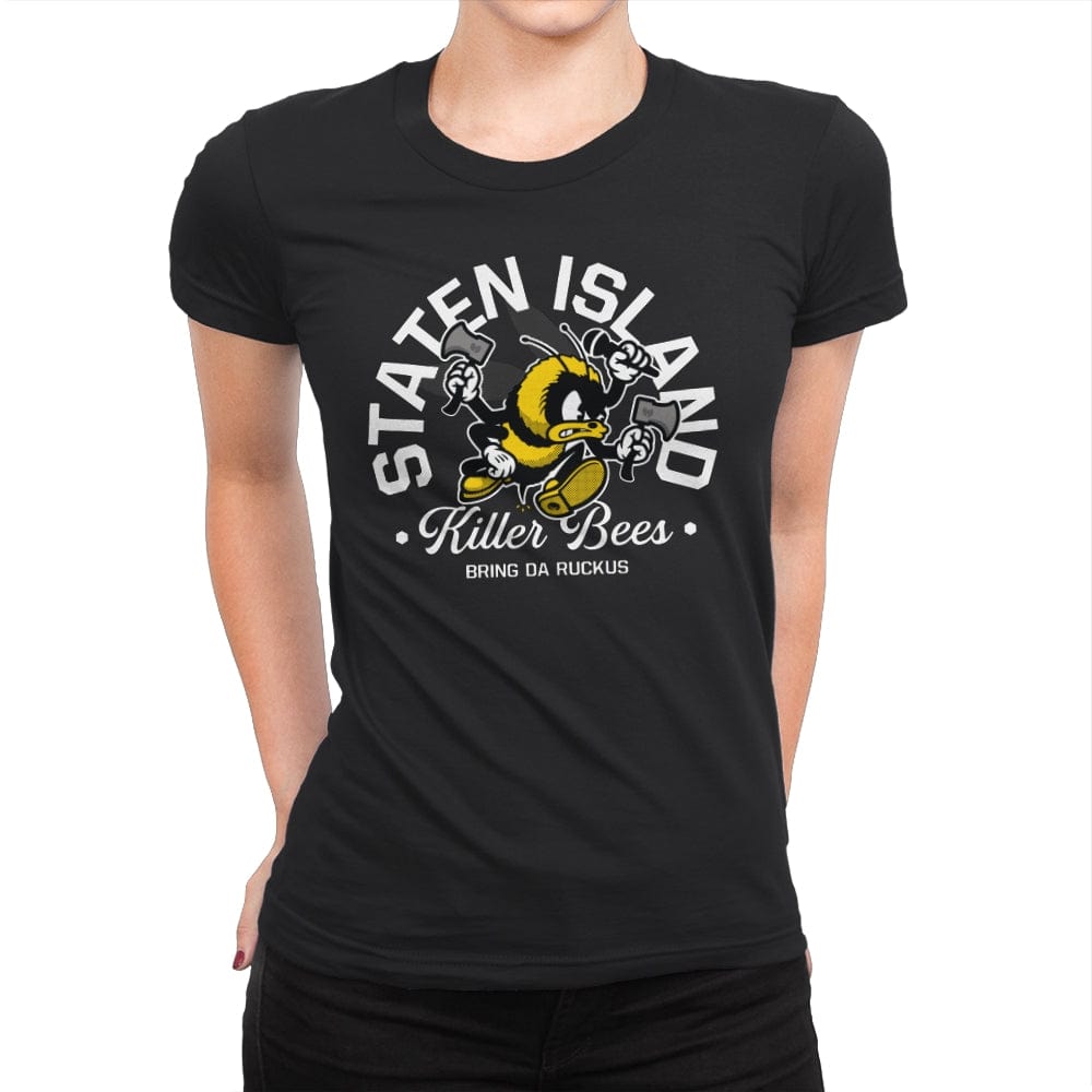 Staten Island Killer Bees - Womens Premium T-Shirts RIPT Apparel Small / Black