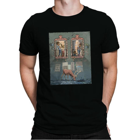 Stay At Home - Mens Premium T-Shirts RIPT Apparel Small / Black