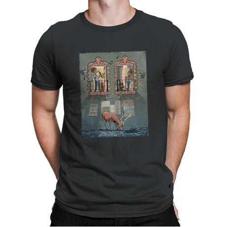Stay At Home - Mens Premium T-Shirts RIPT Apparel Small / Heavy Metal