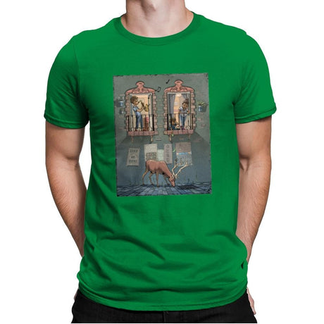 Stay At Home - Mens Premium T-Shirts RIPT Apparel Small / Kelly