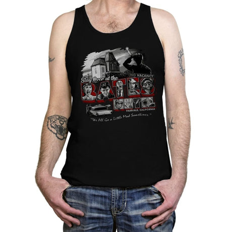Stay at the Bates - Tanktop Tanktop RIPT Apparel X-Small / Black
