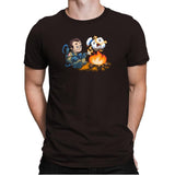 Stay-Burnt, Marshmallow Man Exclusive - Mens Premium T-Shirts RIPT Apparel Small / Dark Chocolate