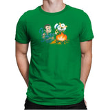 Stay-Burnt, Marshmallow Man Exclusive - Mens Premium T-Shirts RIPT Apparel Small / Kelly Green