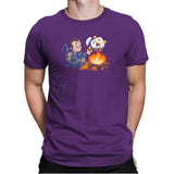Stay-Burnt, Marshmallow Man Exclusive - Mens Premium T-Shirts RIPT Apparel Small / Purple Rush