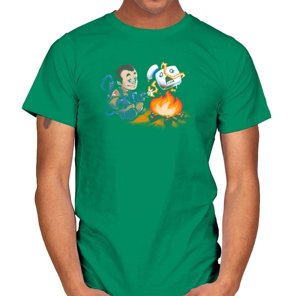 Stay-Burnt, Marshmallow Man Exclusive - Mens T-Shirts RIPT Apparel Small / Kelly Green