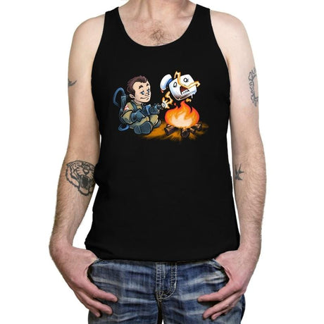 Stay-Burnt, Marshmallow Man Exclusive - Tanktop Tanktop RIPT Apparel X-Small / Black