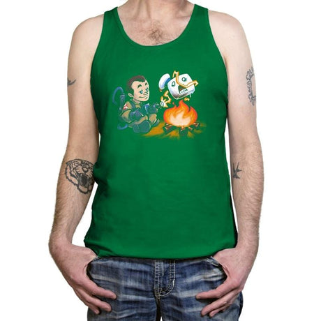 Stay-Burnt, Marshmallow Man Exclusive - Tanktop Tanktop RIPT Apparel X-Small / Kelly