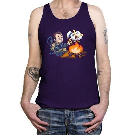 Stay-Burnt, Marshmallow Man Exclusive - Tanktop Tanktop RIPT Apparel X-Small / Team Purple