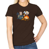 Stay-Burnt, Marshmallow Man Exclusive - Womens T-Shirts RIPT Apparel Small / Dark Chocolate