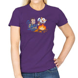 Stay-Burnt, Marshmallow Man Exclusive - Womens T-Shirts RIPT Apparel Small / Purple