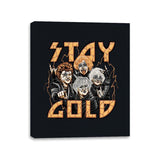 Stay Gold - Canvas Wraps Canvas Wraps RIPT Apparel 11x14 / Black