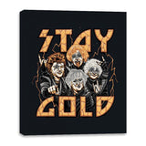 Stay Gold - Canvas Wraps Canvas Wraps RIPT Apparel 16x20 / Black