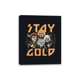 Stay Gold - Canvas Wraps Canvas Wraps RIPT Apparel 8x10 / Black