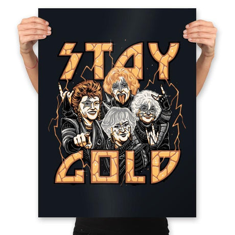 Stay Gold - Prints Posters RIPT Apparel 18x24 / Black