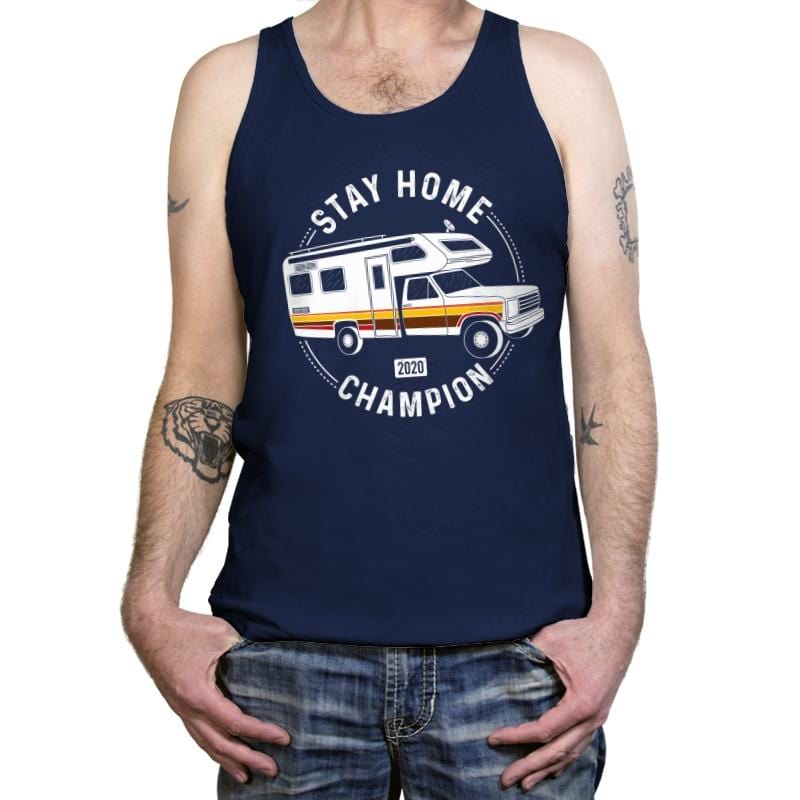 Stay Home Champion - Tanktop Tanktop RIPT Apparel X-Small / Navy