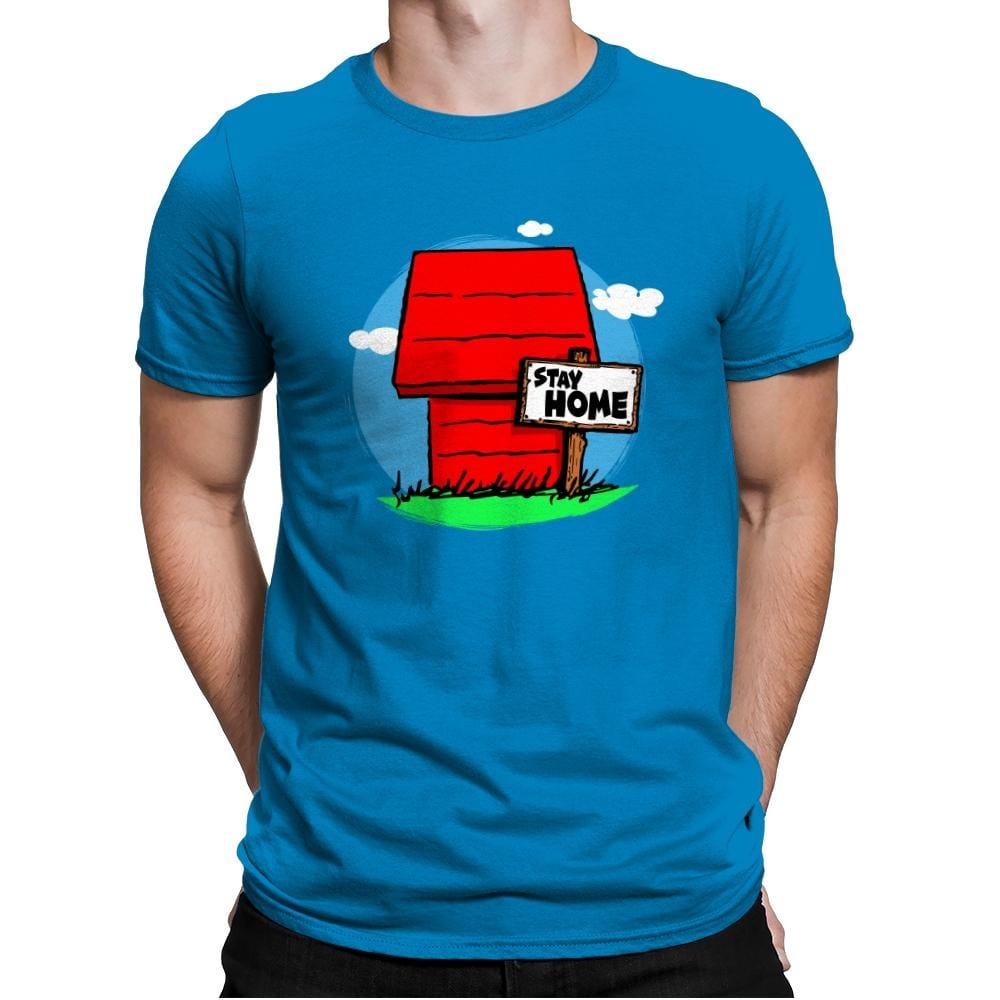 Stay Home - Mens Premium T-Shirts RIPT Apparel Small / Turqouise