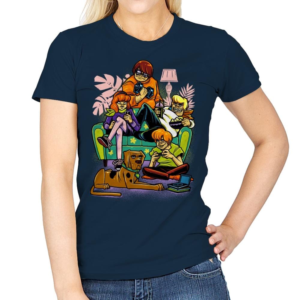 Stay Home Squad - Womens T-Shirts RIPT Apparel Small / Navy