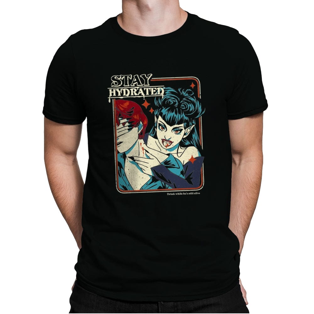 Stay Hydrated - Mens Premium T-Shirts RIPT Apparel Small / Black