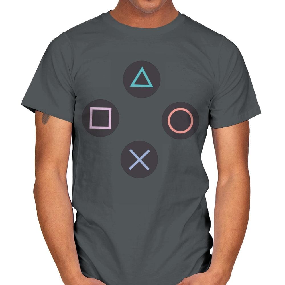 Stay Together - PlayStation - Mens T-Shirts RIPT Apparel Small / Charcoal