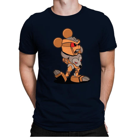 Steambot Ratty Exclusive - Shirtformers - Mens Premium T-Shirts RIPT Apparel Small / Midnight Navy