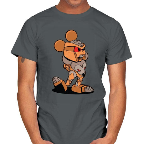 Steambot Ratty Exclusive - Shirtformers - Mens T-Shirts RIPT Apparel Small / Charcoal