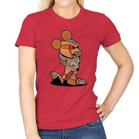 Steambot Ratty Exclusive - Shirtformers - Womens T-Shirts RIPT Apparel Small / Red