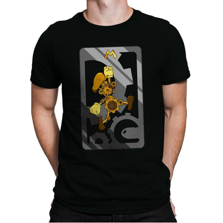 Steampunk Plumber - Mens Premium T-Shirts RIPT Apparel Small / Black