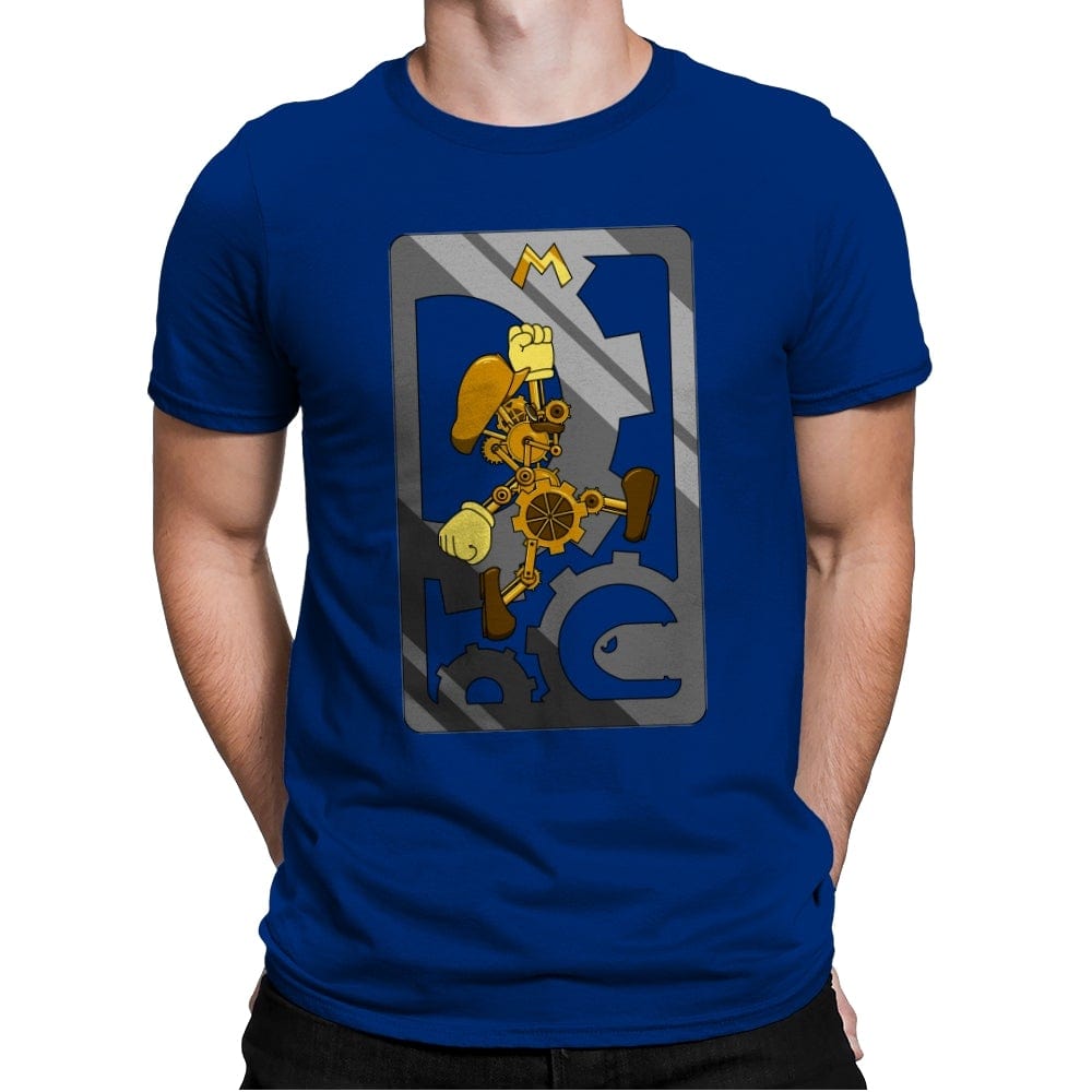 Steampunk Plumber - Mens Premium T-Shirts RIPT Apparel Small / Royal
