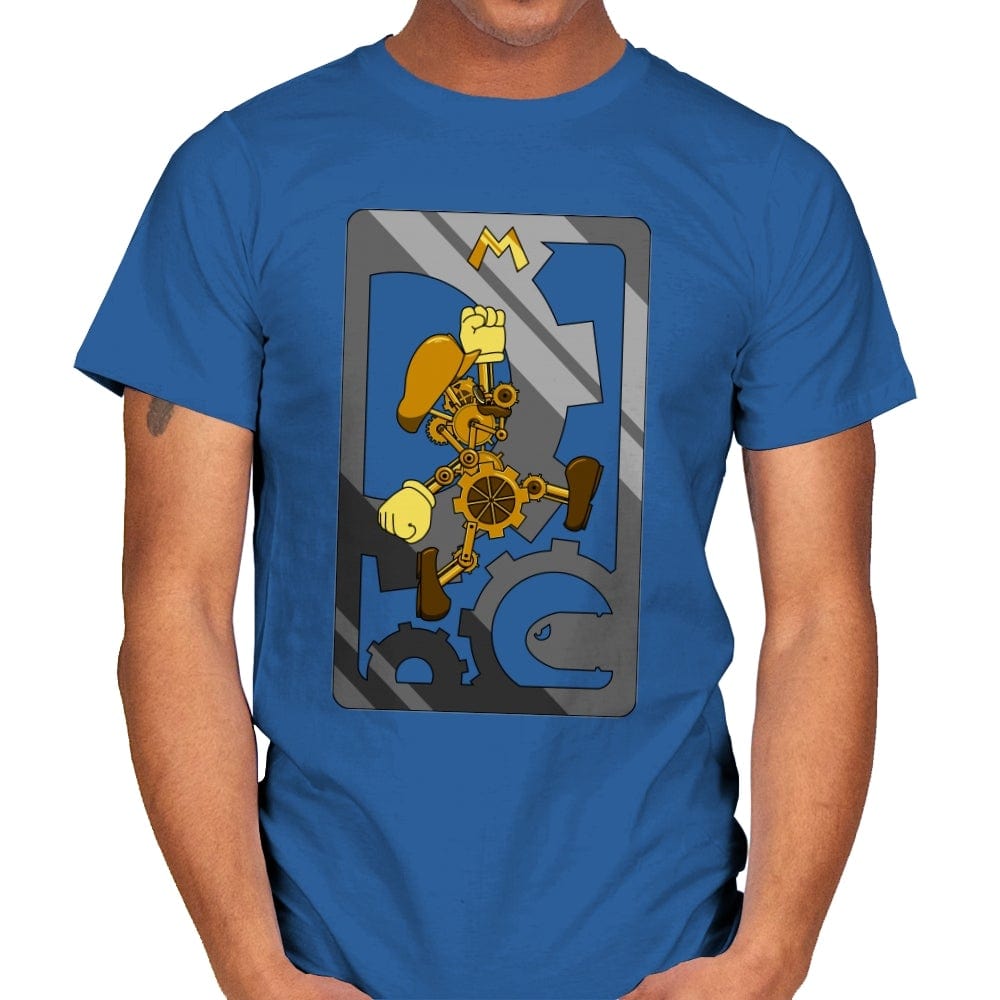 Steampunk Plumber - Mens T-Shirts RIPT Apparel Small / Royal