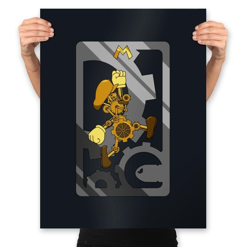 Steampunk Plumber - Prints Posters RIPT Apparel 18x24 / Black