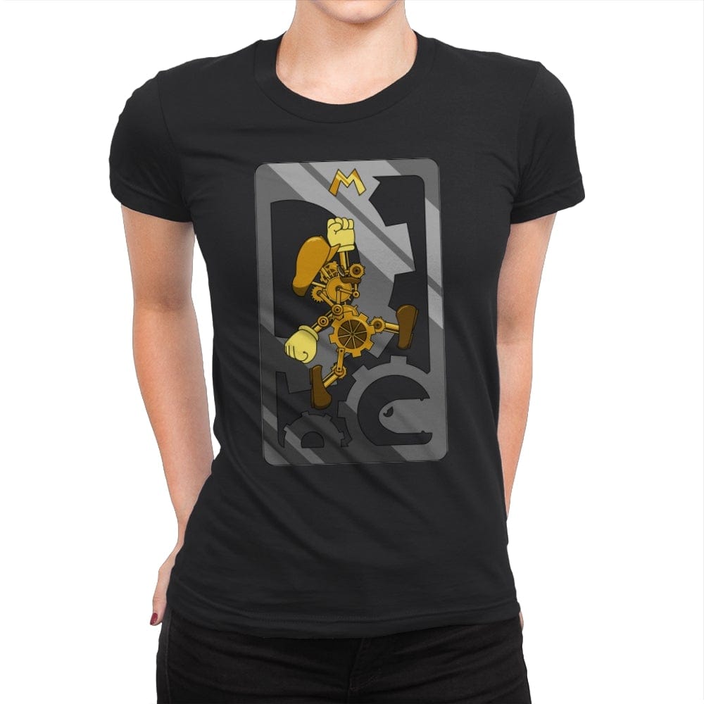 Steampunk Plumber - Womens Premium T-Shirts RIPT Apparel Small / Black