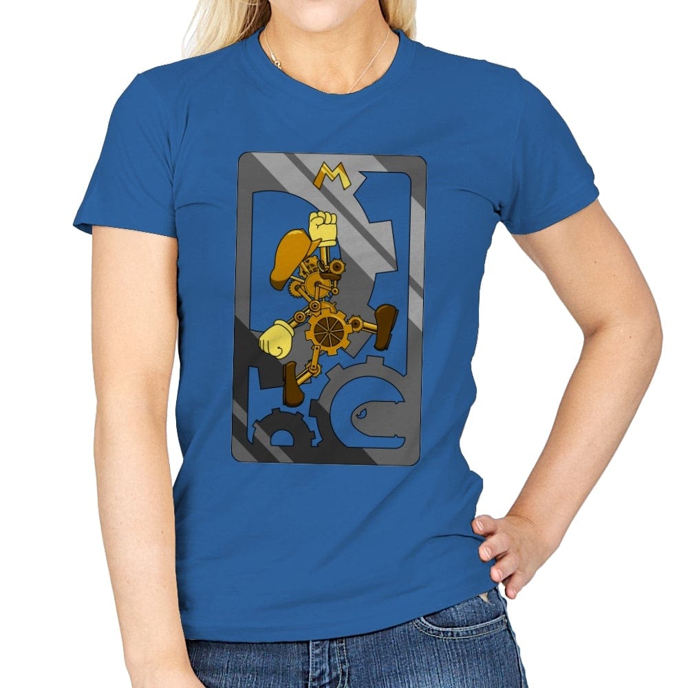 Steampunk Plumber - Womens T-Shirts RIPT Apparel Small / Royal