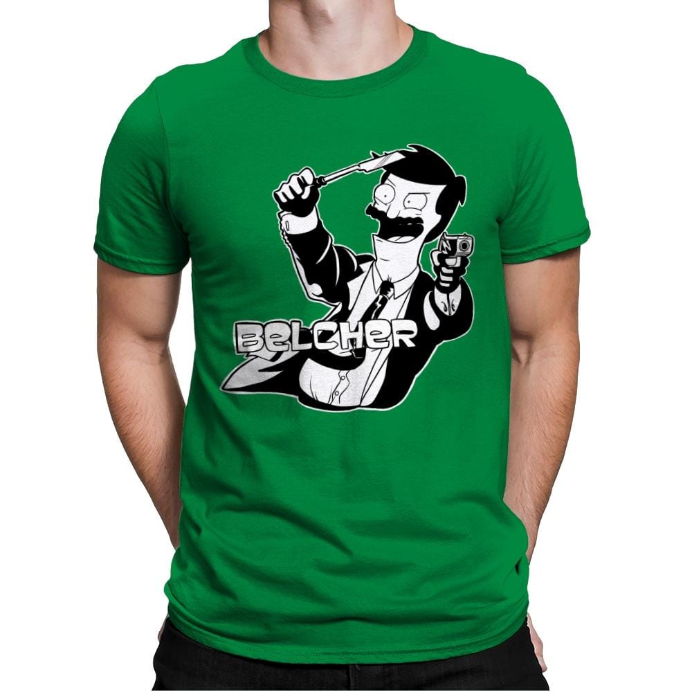 Sterling Belcher - Mens Premium T-Shirts RIPT Apparel Small / Kelly Green