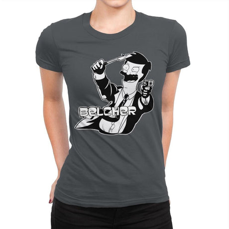 Sterling Belcher - Womens Premium T-Shirts RIPT Apparel Small / Heavy Metal