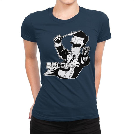 Sterling Belcher - Womens Premium T-Shirts RIPT Apparel Small / Midnight Navy