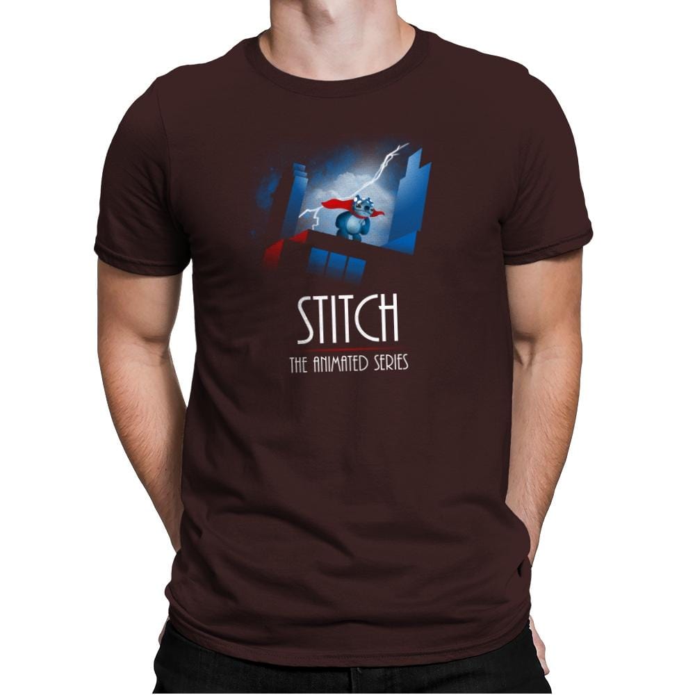 Stitch - The Animated Series Exclusive - Mens Premium T-Shirts RIPT Apparel Small / Dark Chocolate