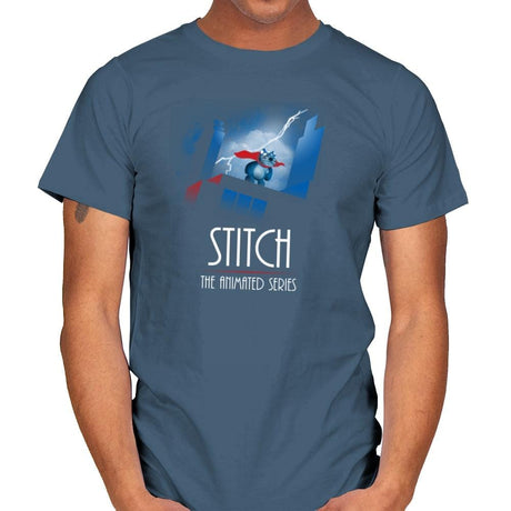 Stitch - The Animated Series Exclusive - Mens T-Shirts RIPT Apparel Small / Indigo Blue