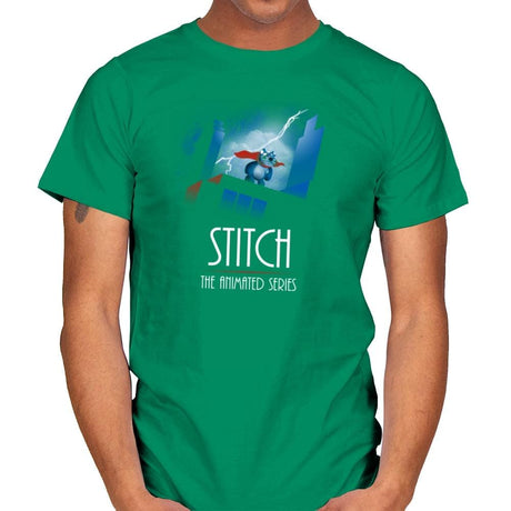 Stitch - The Animated Series Exclusive - Mens T-Shirts RIPT Apparel Small / Kelly Green