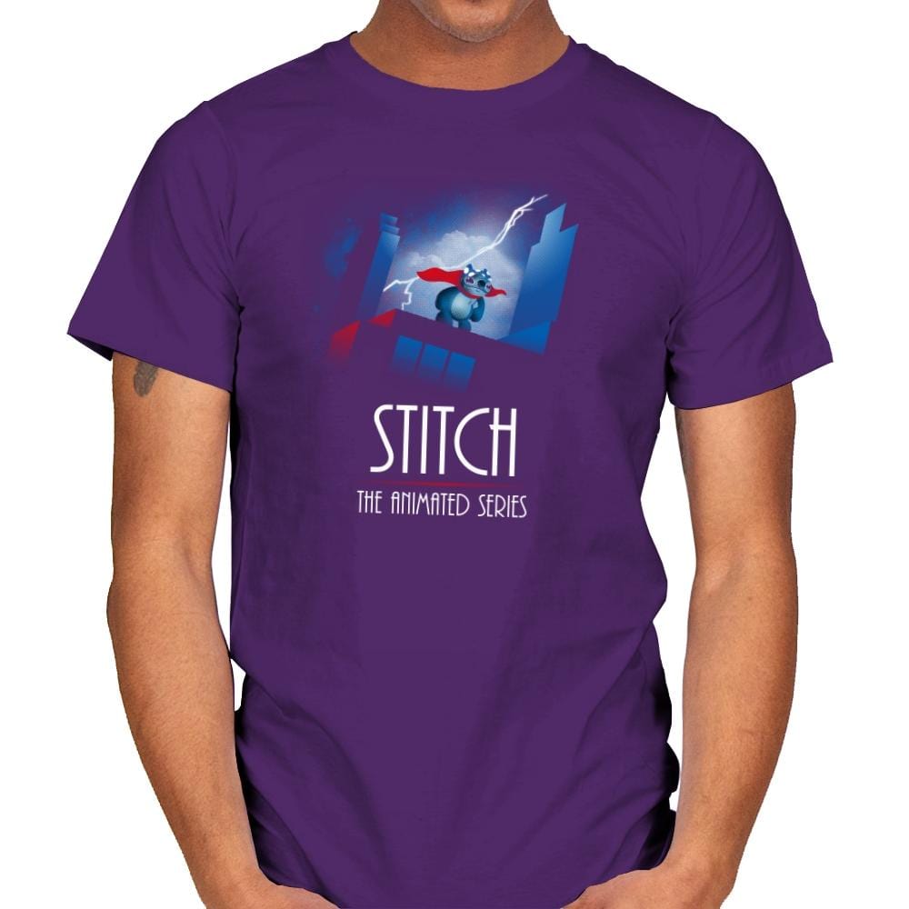Stitch - The Animated Series Exclusive - Mens T-Shirts RIPT Apparel Small / Purple