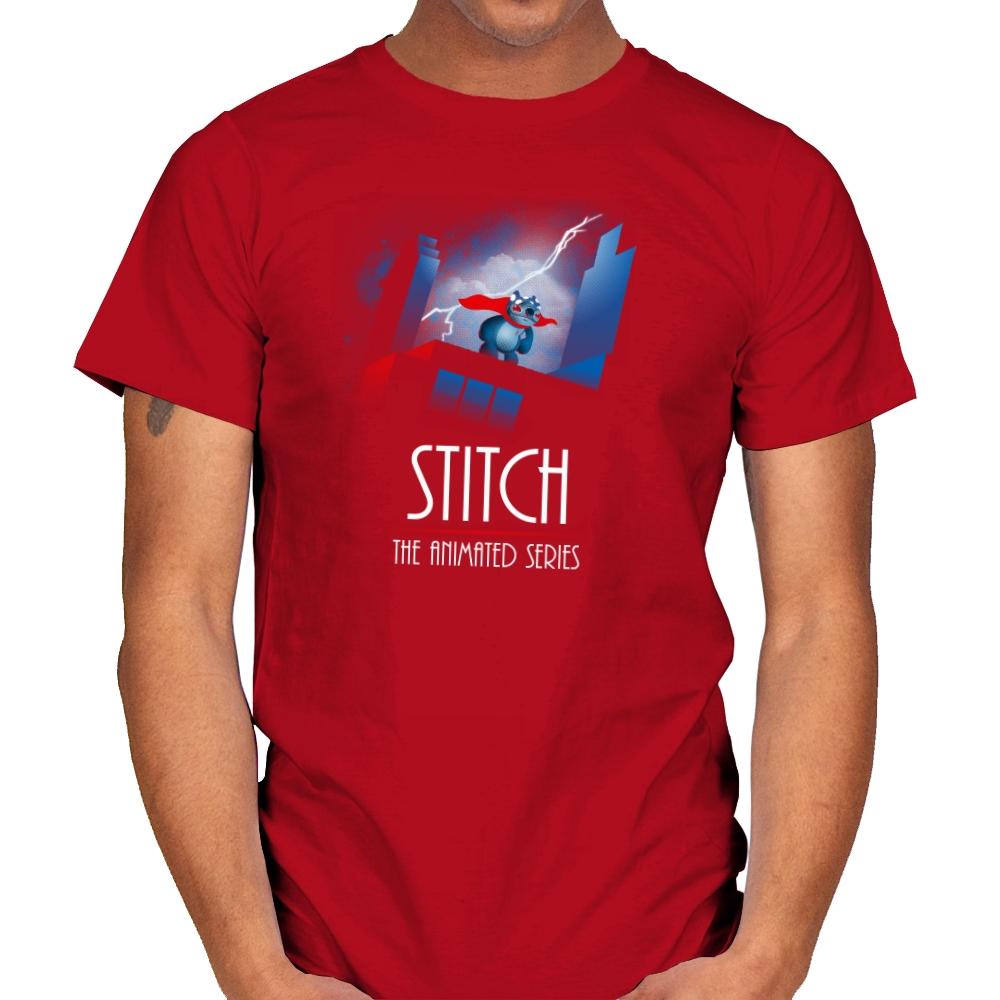 Stitch - The Animated Series Exclusive - Mens T-Shirts RIPT Apparel Small / Red