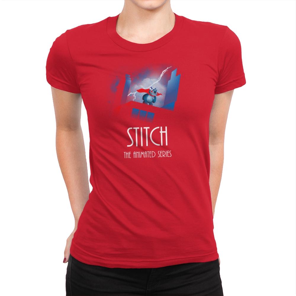 Stitch - The Animated Series Exclusive - Womens Premium T-Shirts RIPT Apparel Small / Red