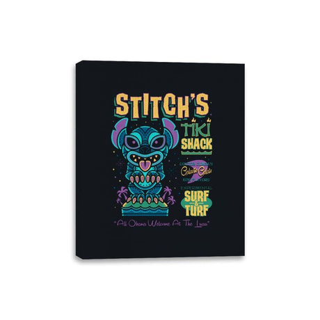 Stitch Tiki Stack - Canvas Wraps Canvas Wraps RIPT Apparel 8x10 / Black