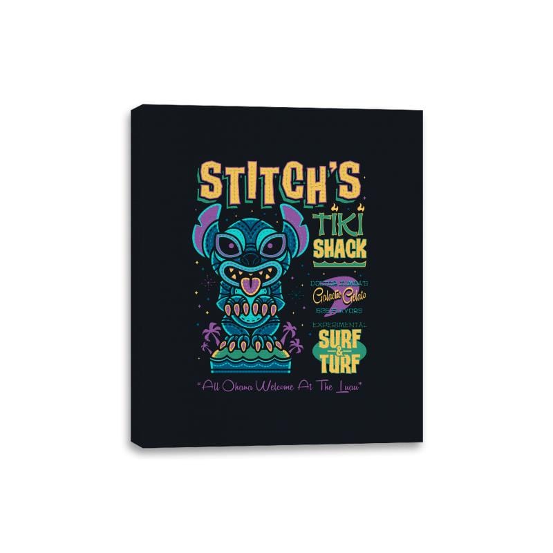 Stitch Tiki Stack - Canvas Wraps Canvas Wraps RIPT Apparel 8x10 / Black